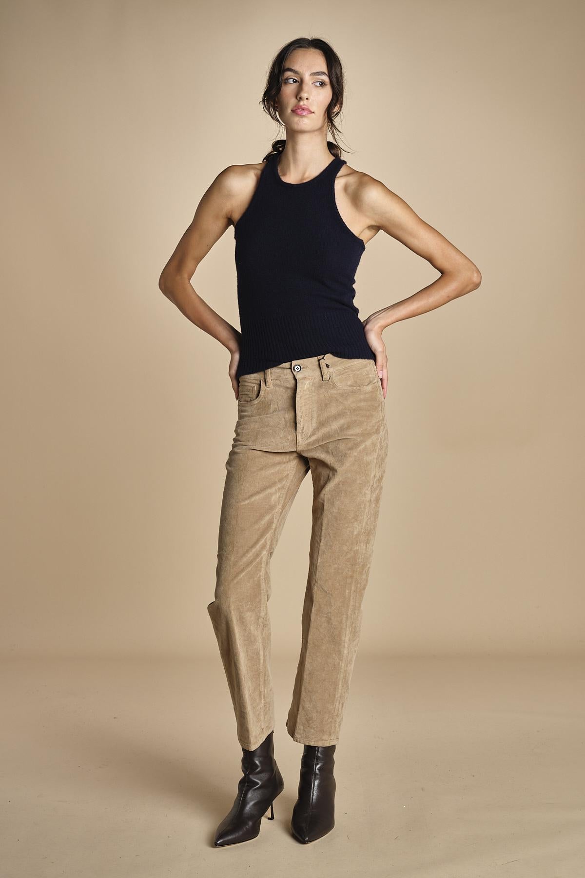 LINDY denim cropped skinny LINDY TOFEE true avenue