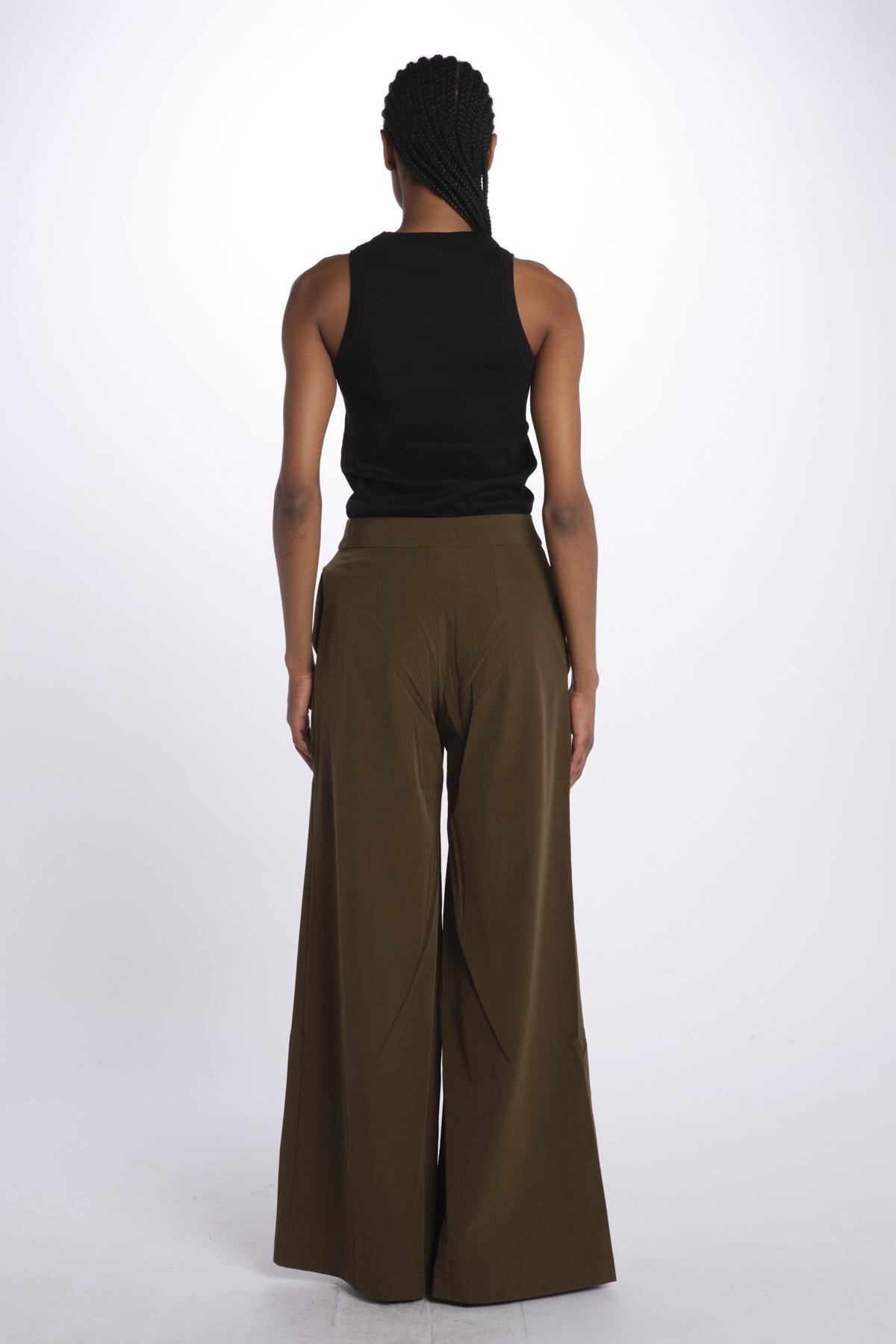Pantalone pantalone nylon spandex P024 MOSS just bee queen