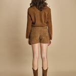 short in suede. RWBS01030 DAIM 207 zadig & voltaire