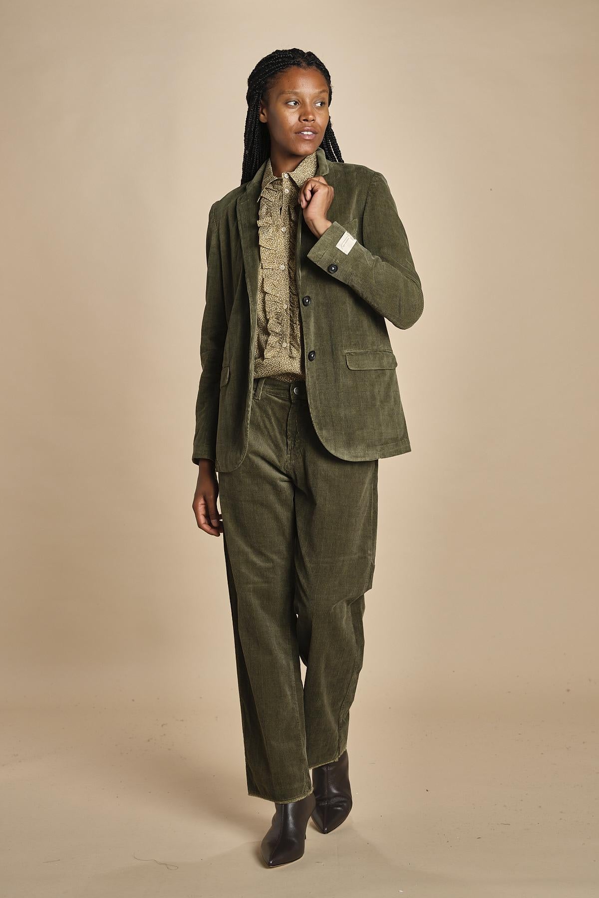 Pantalone ALOSA velluto galles P28D0ALOSA-T3251 Q669 massimo alba