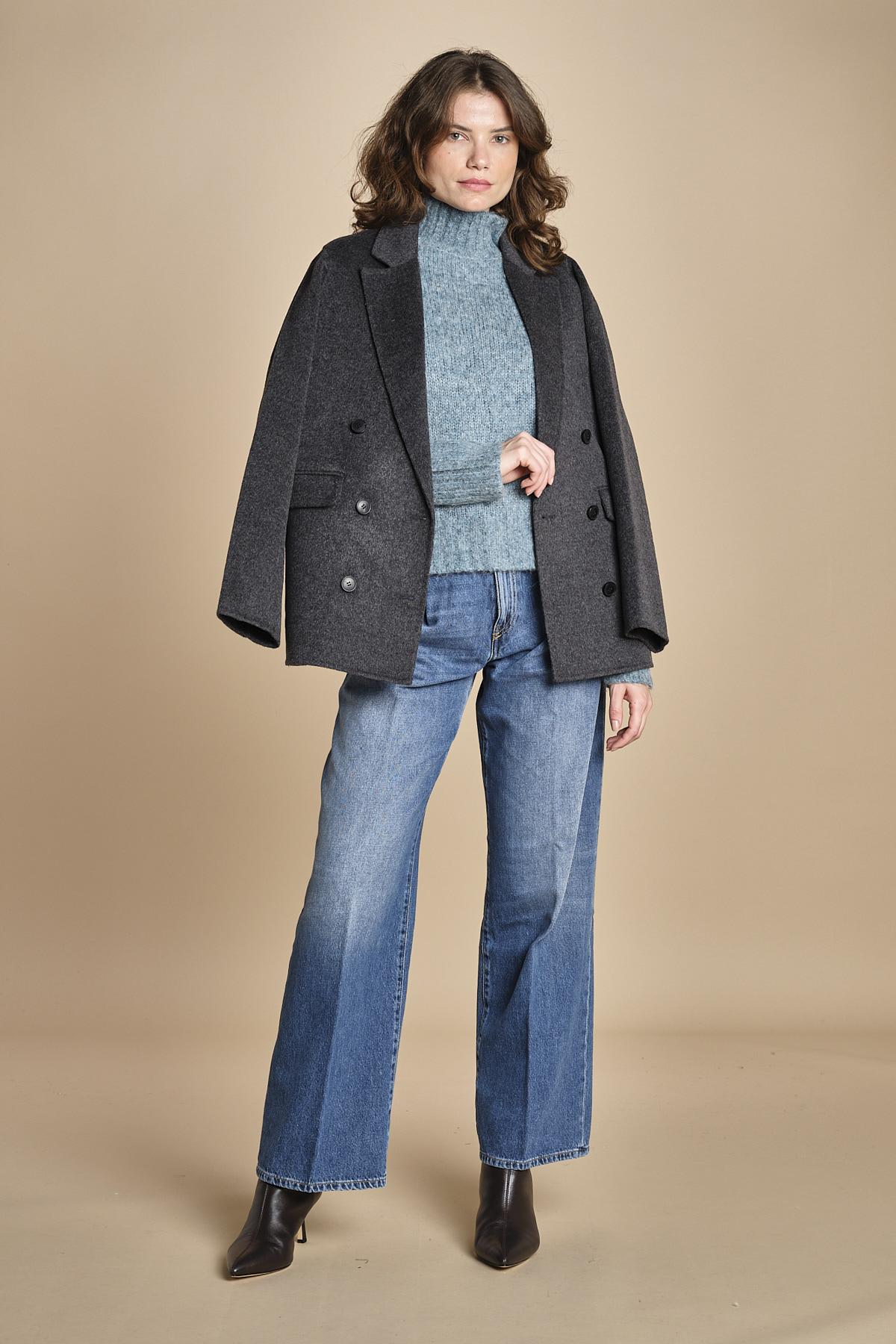 MYAC maglia collo alto in shetland BEMT512 JADE hartford