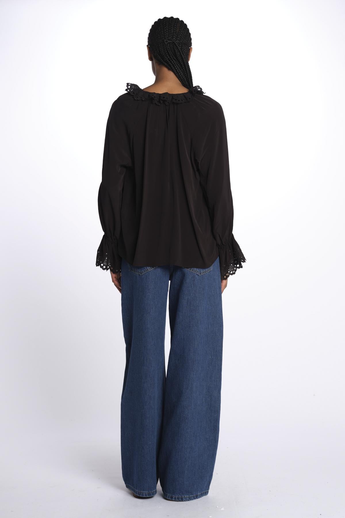 Blousa m/l ricami belli DELIO NOIR999 vanessa bruno