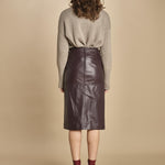 gonna longuette. FELINDRA 4HVH02-V07780 BORDERAX vanessa bruno