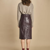 gonna longuette. FELINDRA 4HVH02-V07780 BORDERAX vanessa bruno