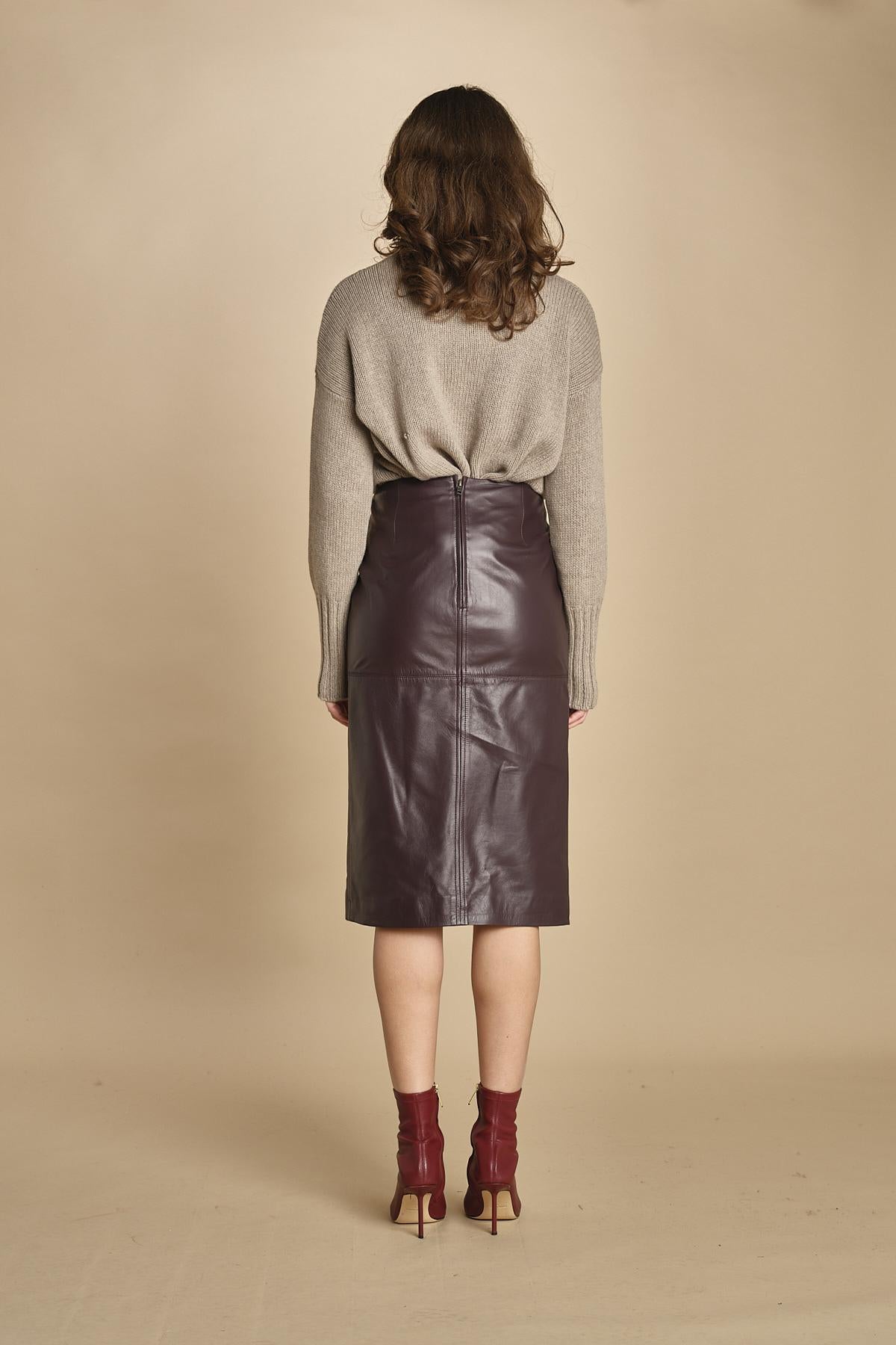 gonna longuette. FELINDRA 4HVH02-V07780 BORDERAX vanessa bruno