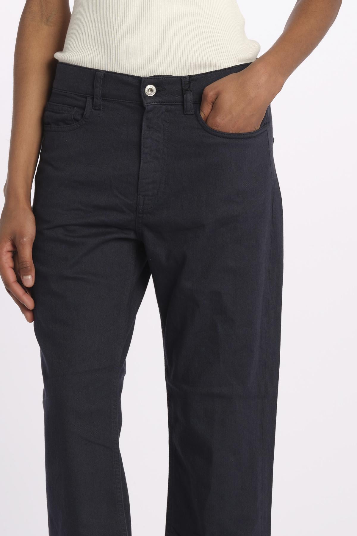Denim LINDY combo stretto cropped LINDY NAVY true avenue