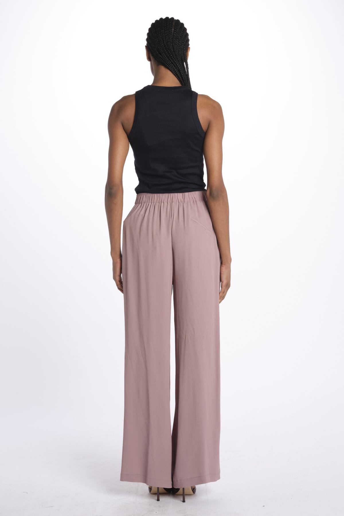 Pantalone con elastico 40805-412 BOIS DE ROSE federica tosi