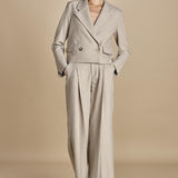 giacca cropped MASE F25-043 092 DRIFWOOD oscar