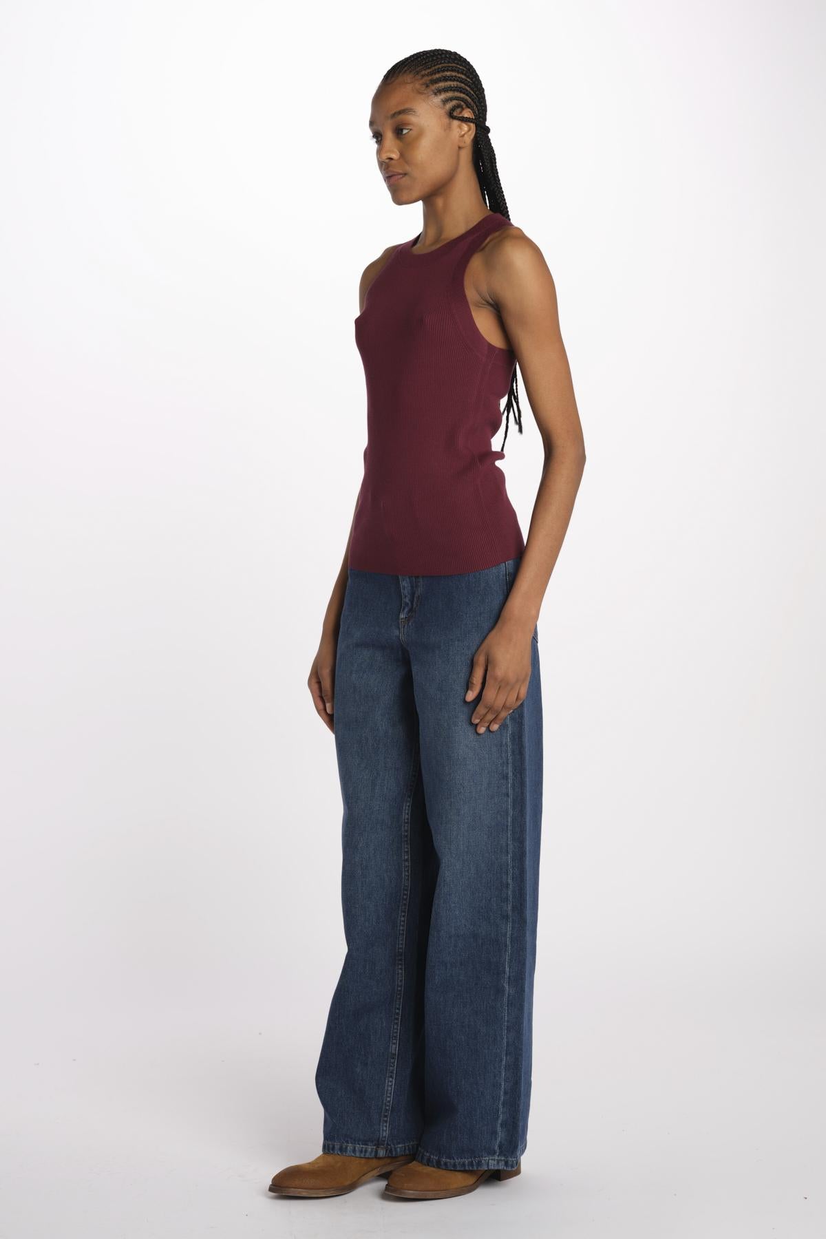 Canottiera EDEA costine EDEA BORDEAUX vanessa bruno
