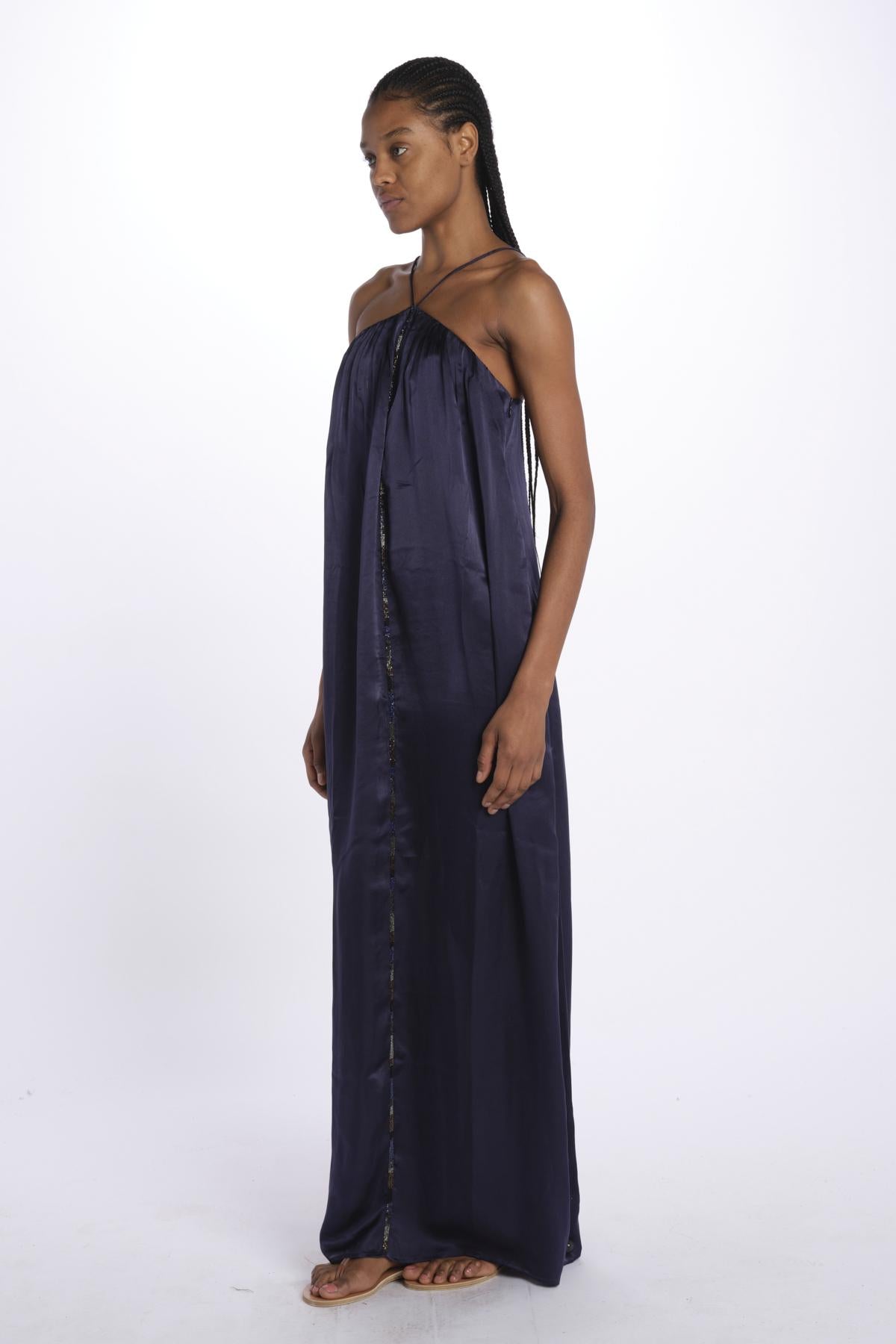 MED 3 DRESS BE24546 NAVY milaura