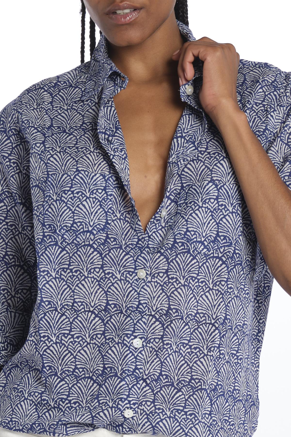 Camicia COQUILLAGES KIPRO 502Y terre rouge