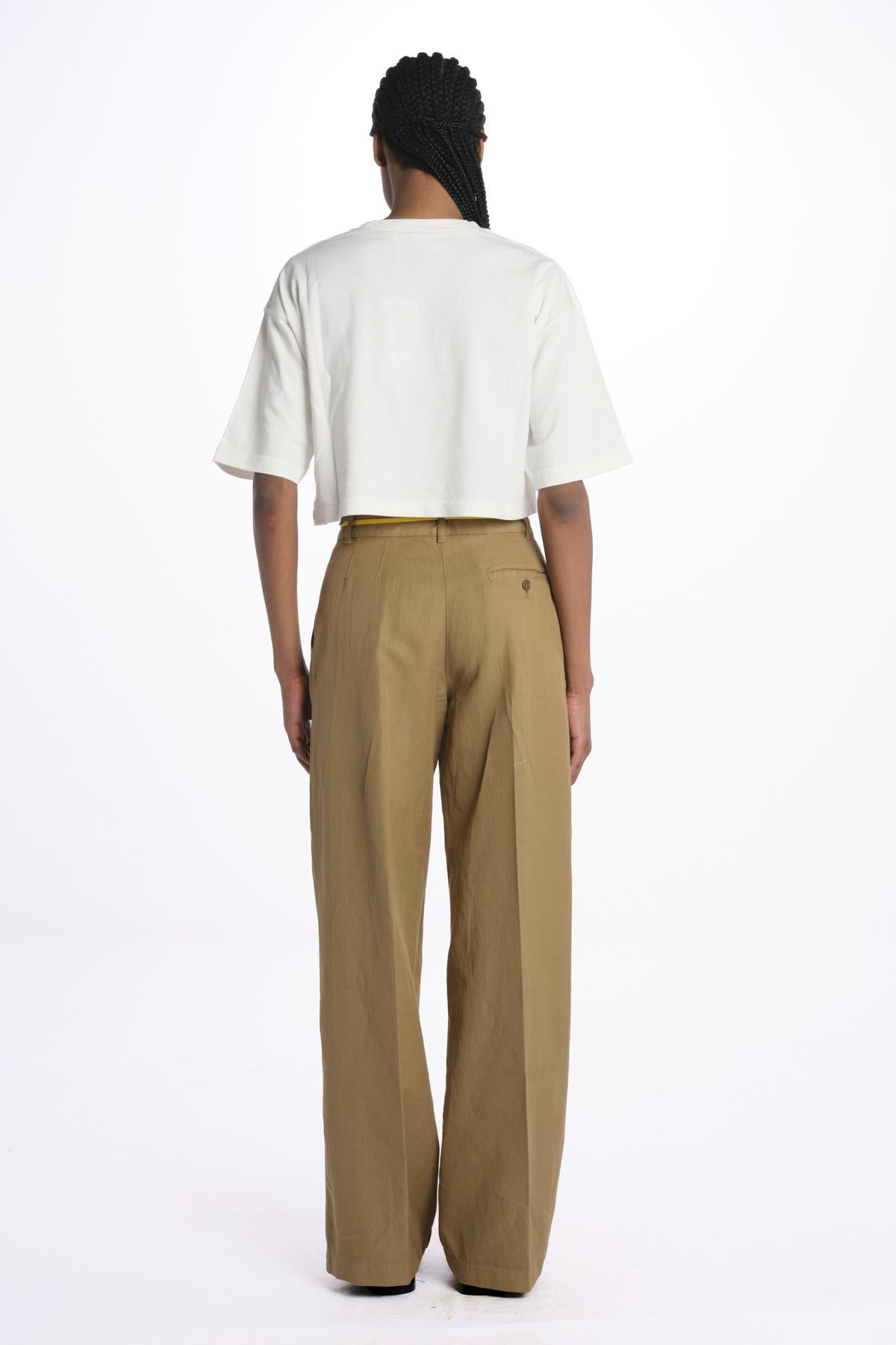 Pantalone lino/cotone tinto capo MOD.0188 TERRA aspesi