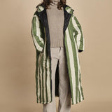 piumino lungo. 90110 SANTORINI RIGHE sittingsuit