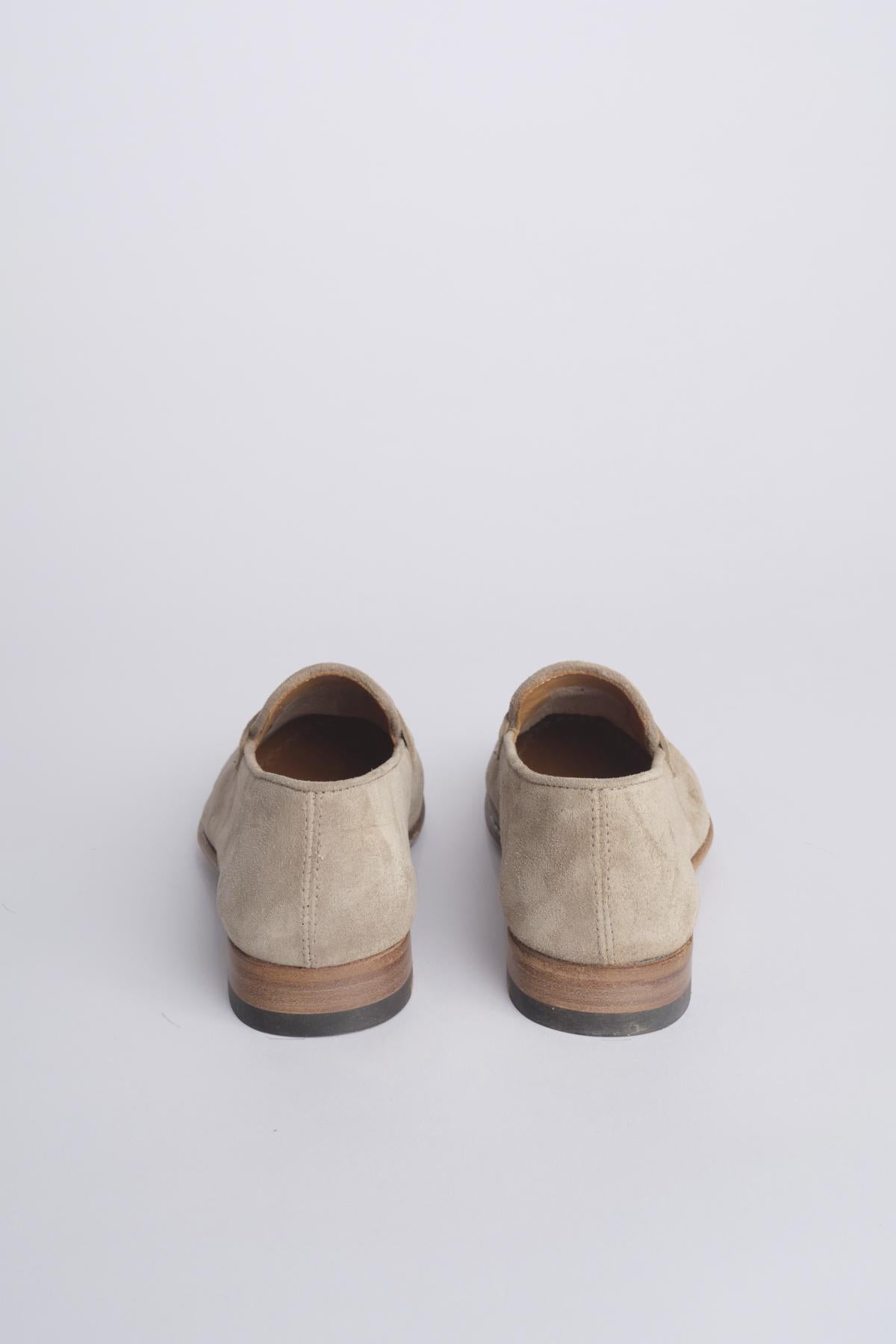 JANET mocassino suede fondo cuoio JANET 80013 ANTILOPE alberto fasciani