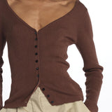 Cardigan GILI costine 5539106 TOFFEE herskind