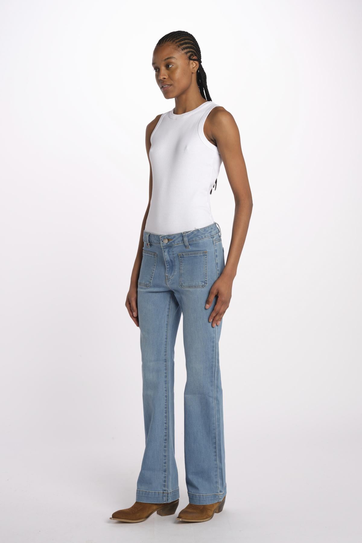 BELLA jeans bootcut hr 09 bc by fam. BELLA BABY BLUE fam