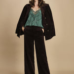 top con spalline sottili e strass. WWCR01310 EMERALD zadig & voltaire