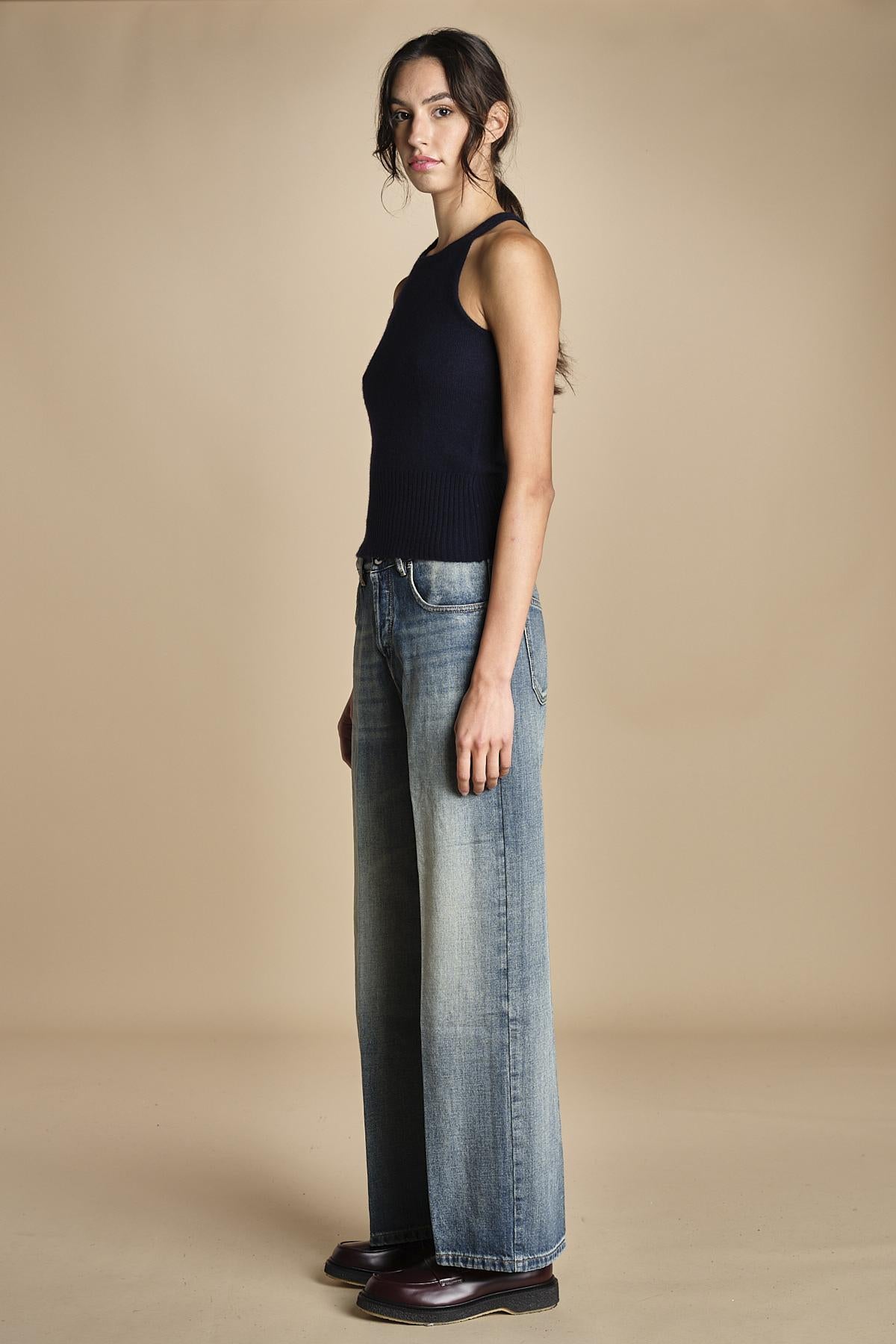 denim cropped ZELDA OPENBLUE true avenue