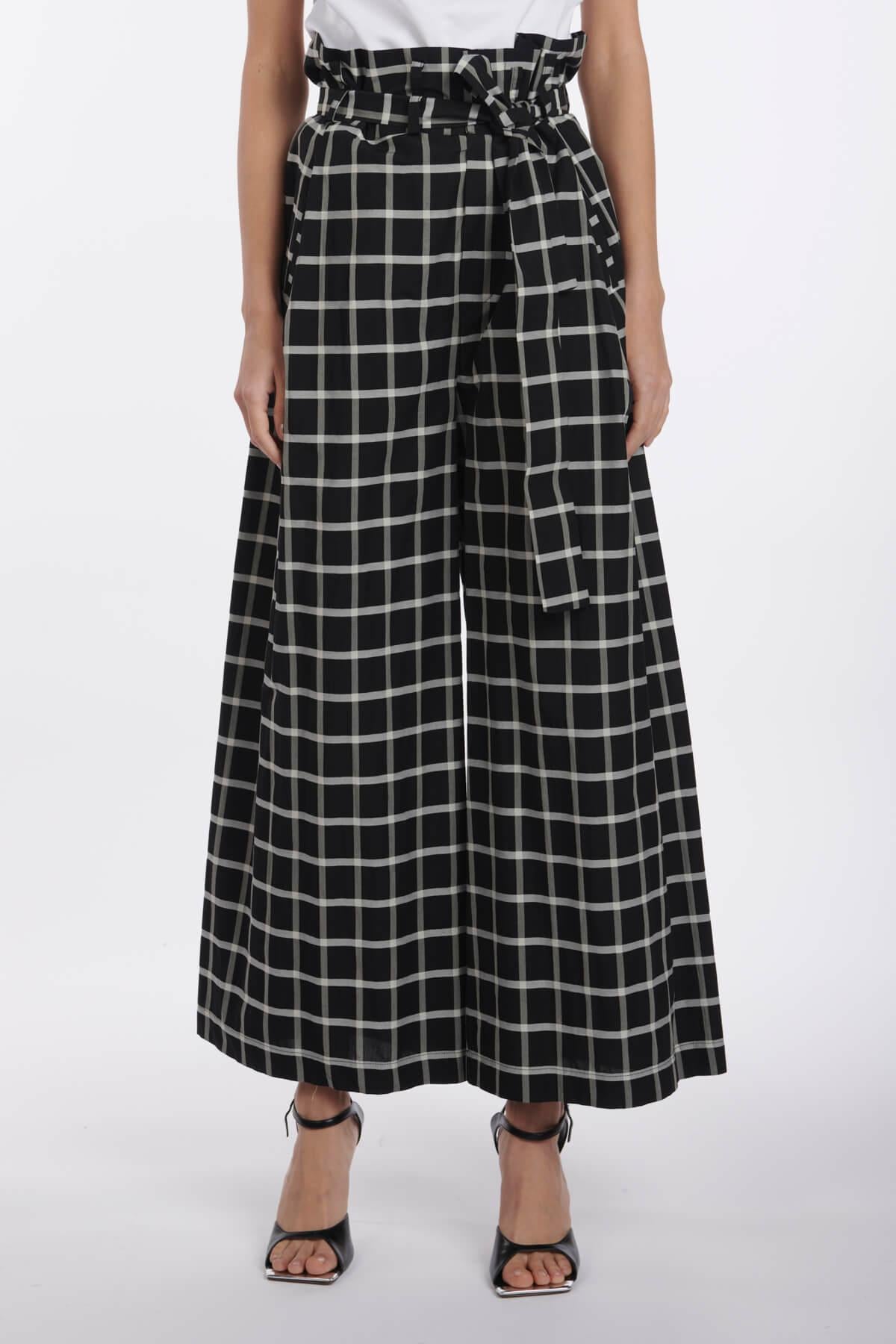 Pant Check Cintura P2SH02 CHKNE erika cavallini