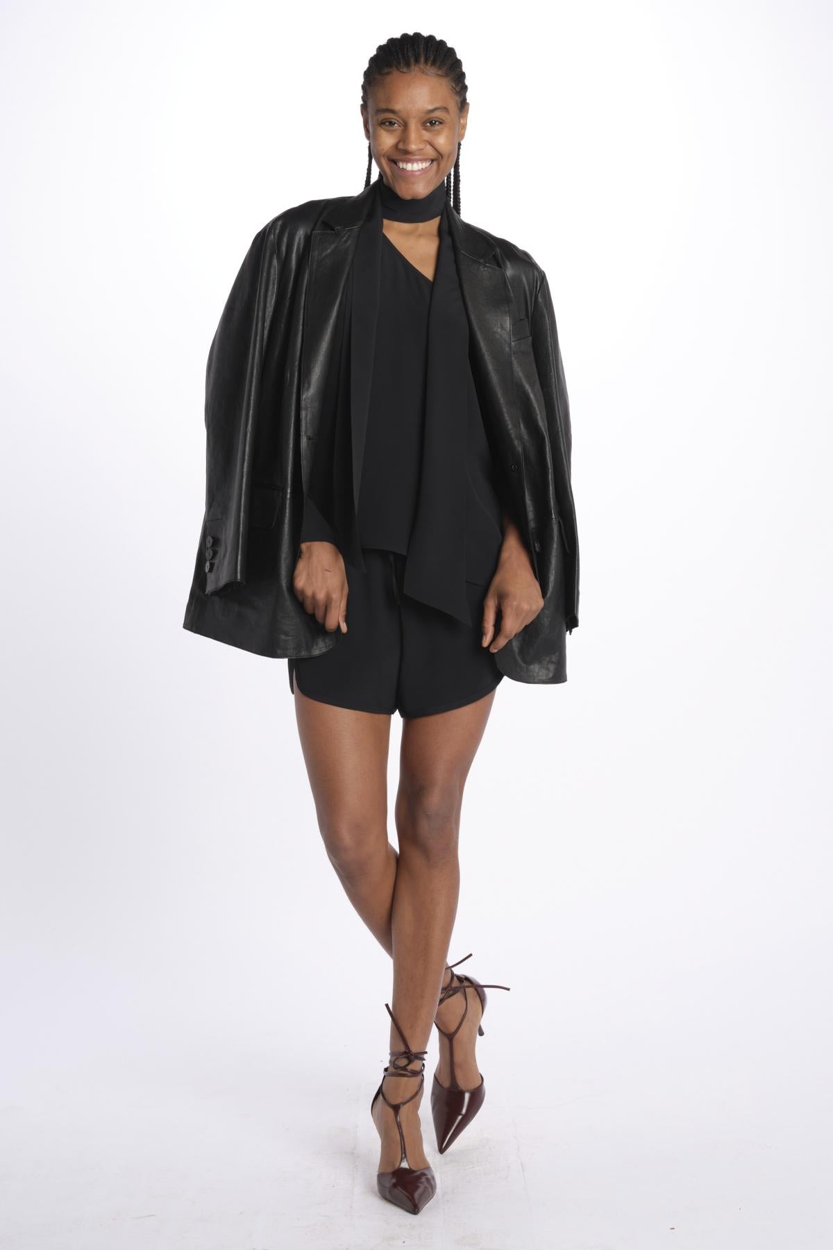 Shorts con coulisse 40810-412 NERO federica tosi
