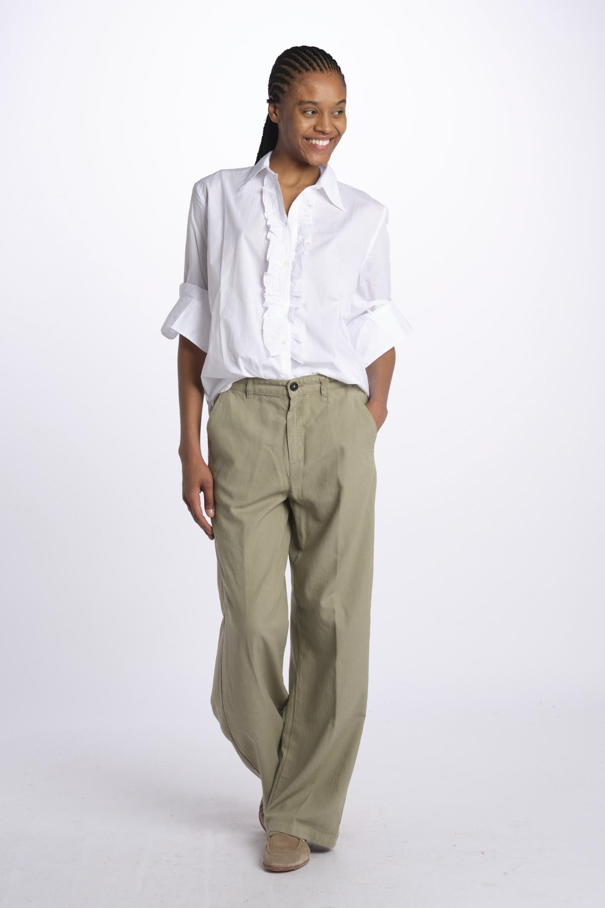 Pantalone LOIS lino M27DOLOIS-T3232 U608 massimo alba