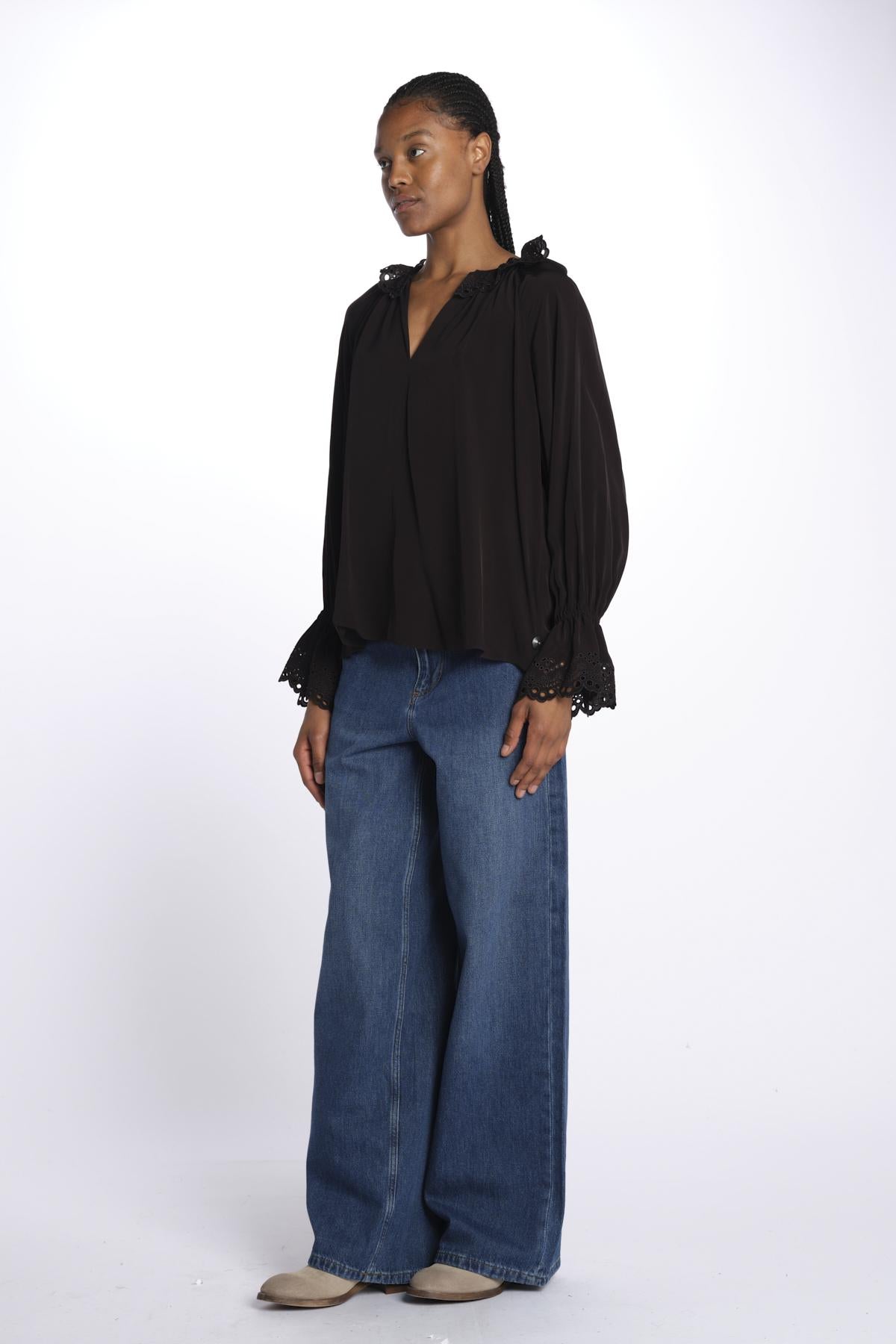 Blousa m/l ricami belli DELIO NOIR999 vanessa bruno