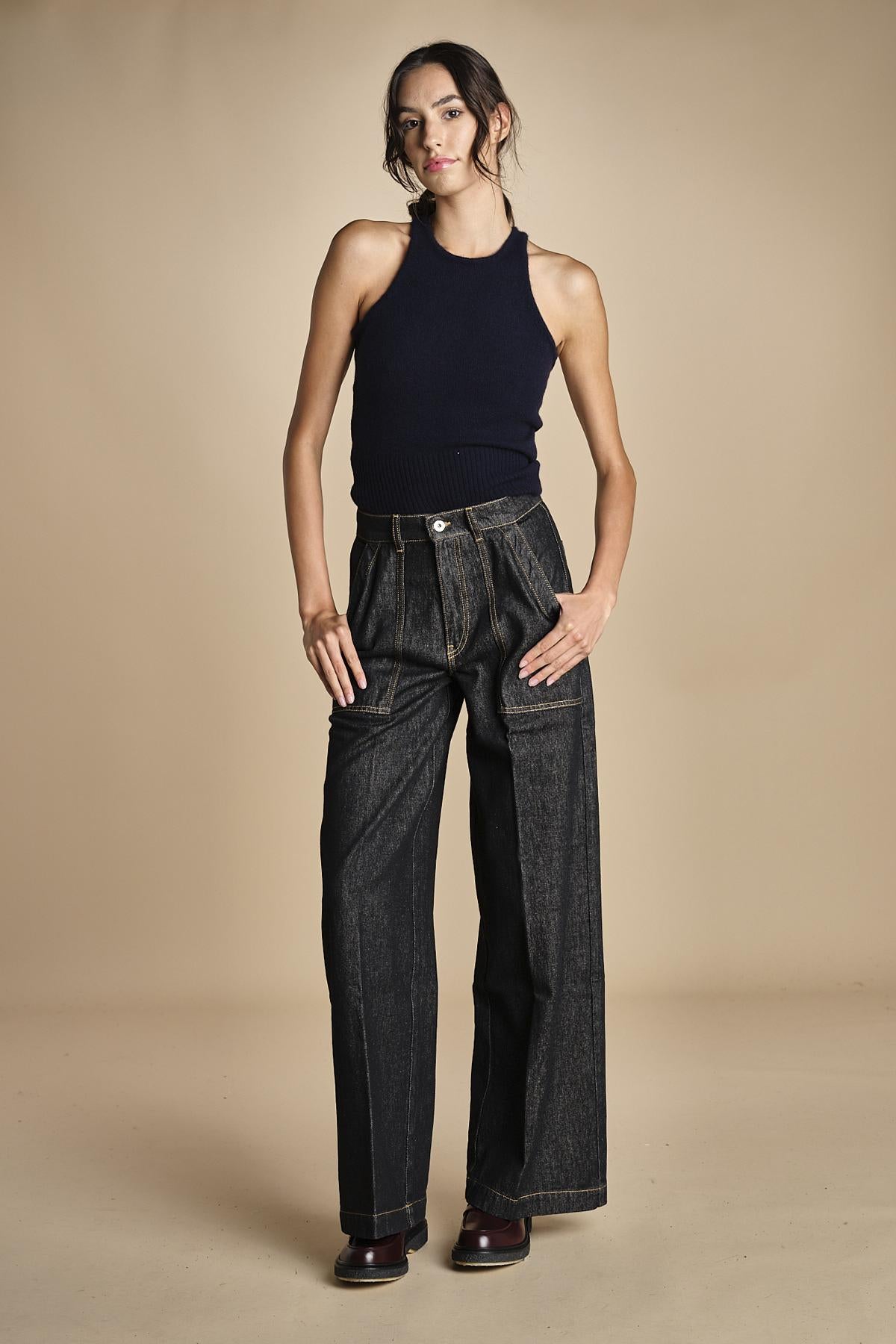 denim con tasconi FATA OPENBLACK true avenue