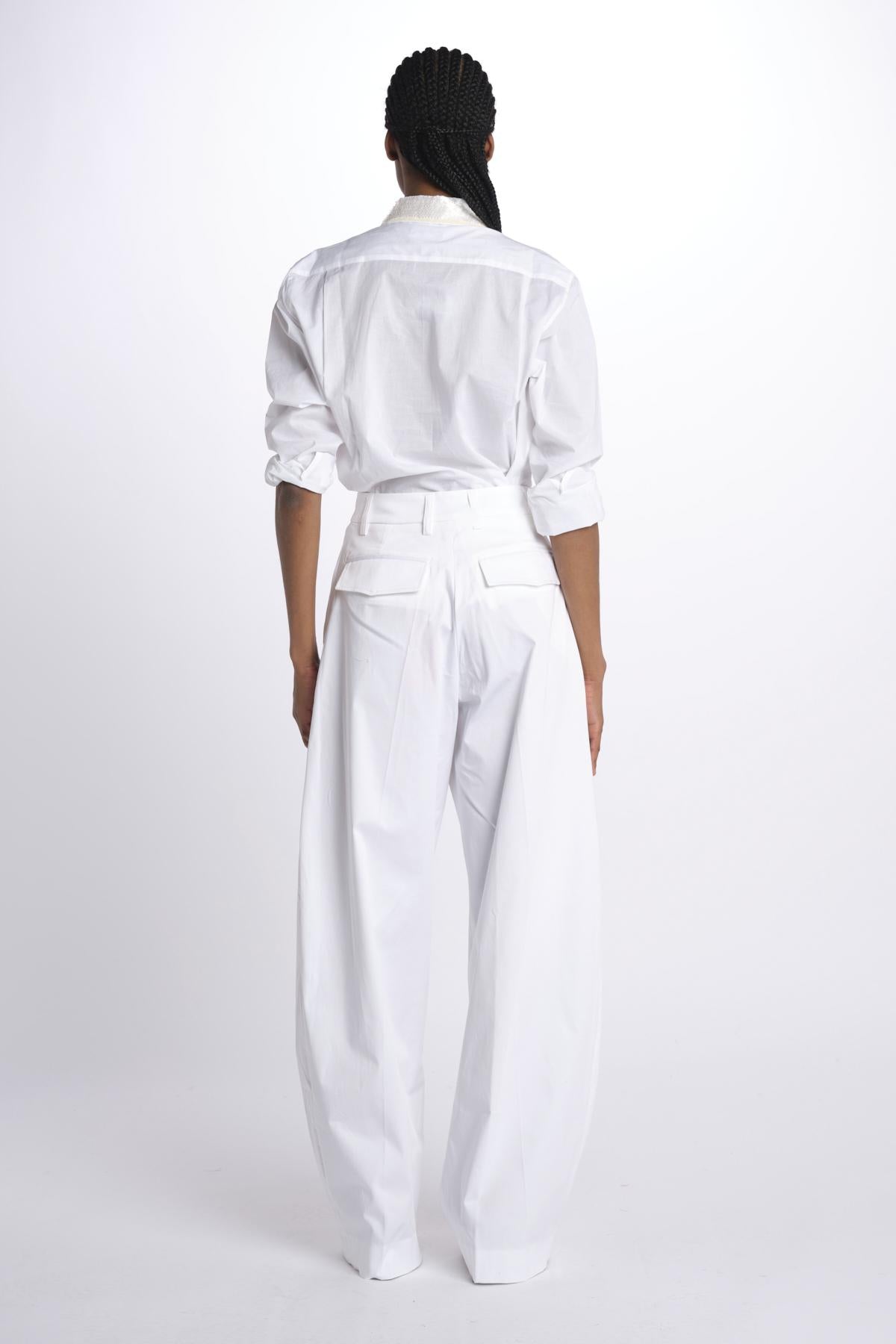 Pantalone BILLIE pinces over BILLIE 3111 WHITE the latest