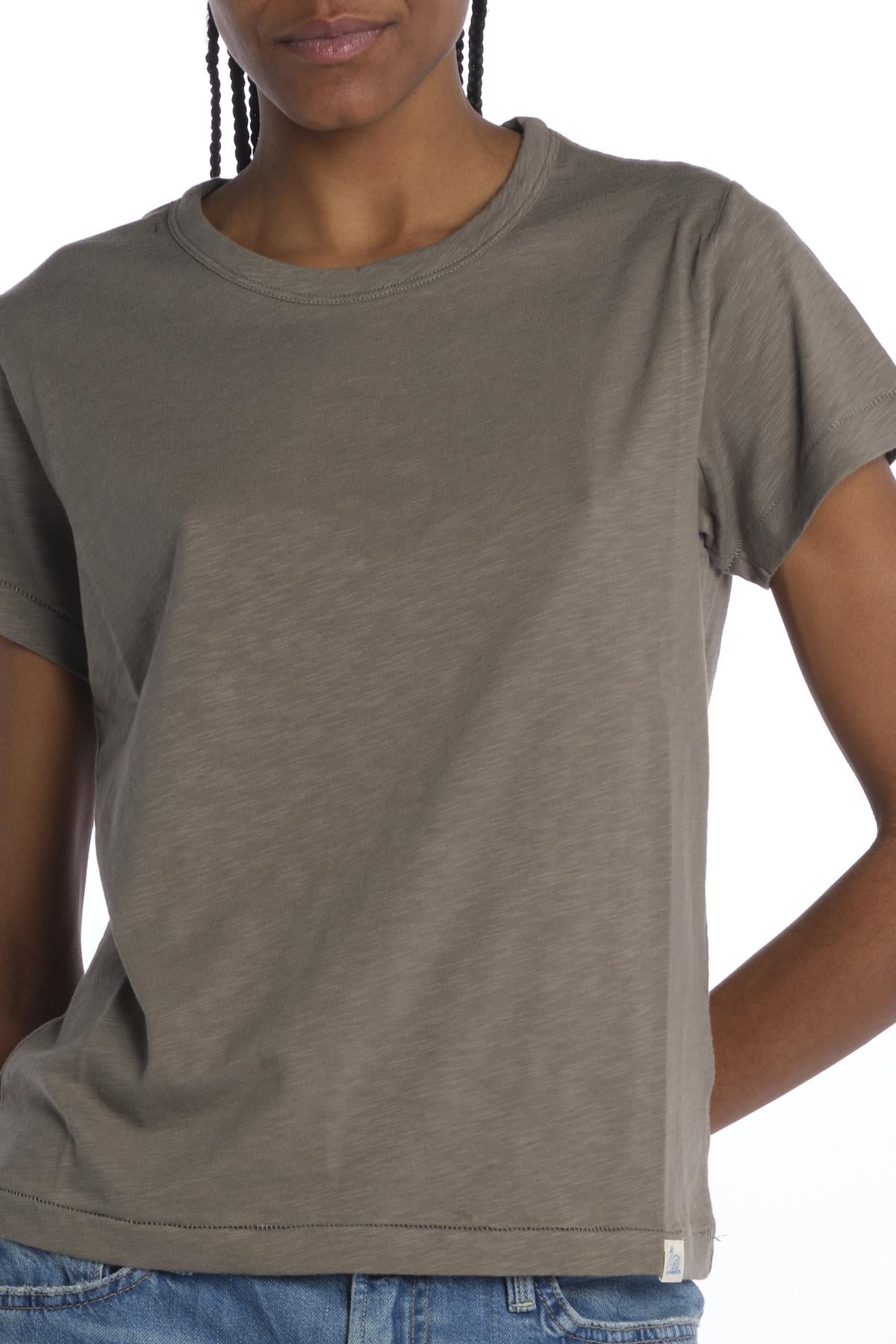 T-shirt girocollo m/c basic WSCT20 VINTAGE ARMY merz b
