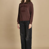 felpa girocollo. JWSS01674 BURGUNDY 540 zadig & voltaire