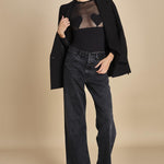 body manica lunga con cuori BED OF ROSES BLACK undress code