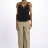Christy cdc perm top spallina sottile PWGCP0702F NOIR zadig & voltaire