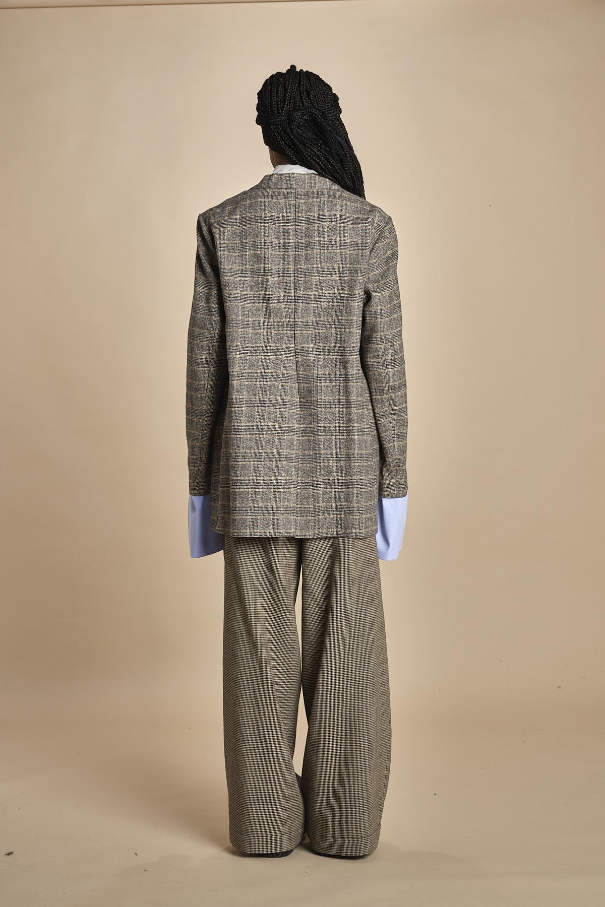 BIRKIN blazer e bottoni in galles MJD514_A26245 COTTON CHECK jejia