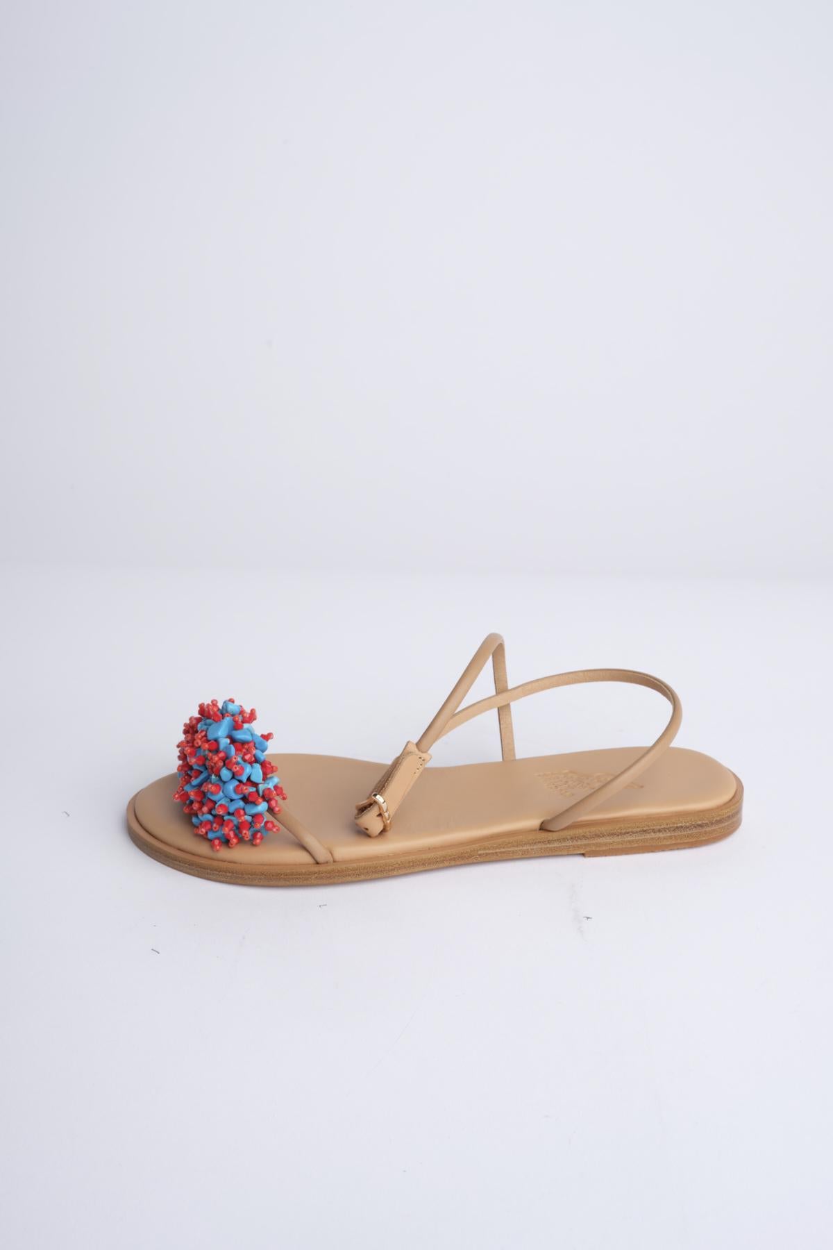 Sandalo EMMA con perline EMMA NATURAL ancient greek
