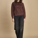 felpa girocollo. JWSS01674 BURGUNDY 540 zadig & voltaire