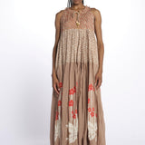 Abito s/m fiori piazzati Maxi Hippydress Sleeveless MHS TD1 CR1 yvonne s.