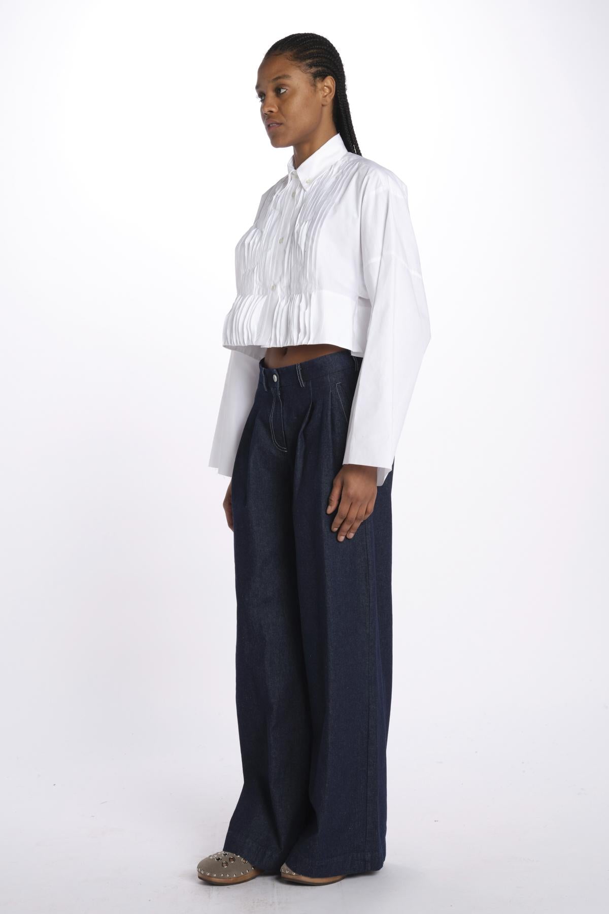Camicia cropped IV SHIRT WHITE jejia
