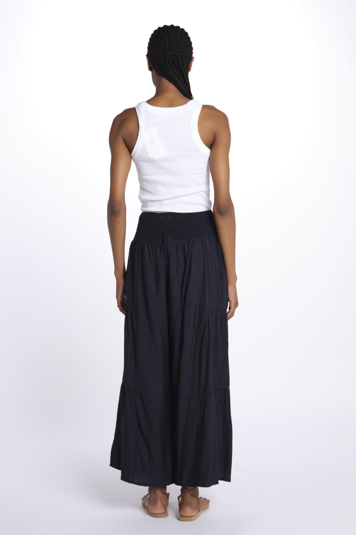 EMILE pantaloni con balze EMILE INDIGO laraethnics