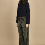 pantalone in velluto PARTHE52 SAGE bellerose