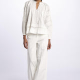 Camicia ELIM pieghine + pizzo ELIM ECRU vanessa bruno