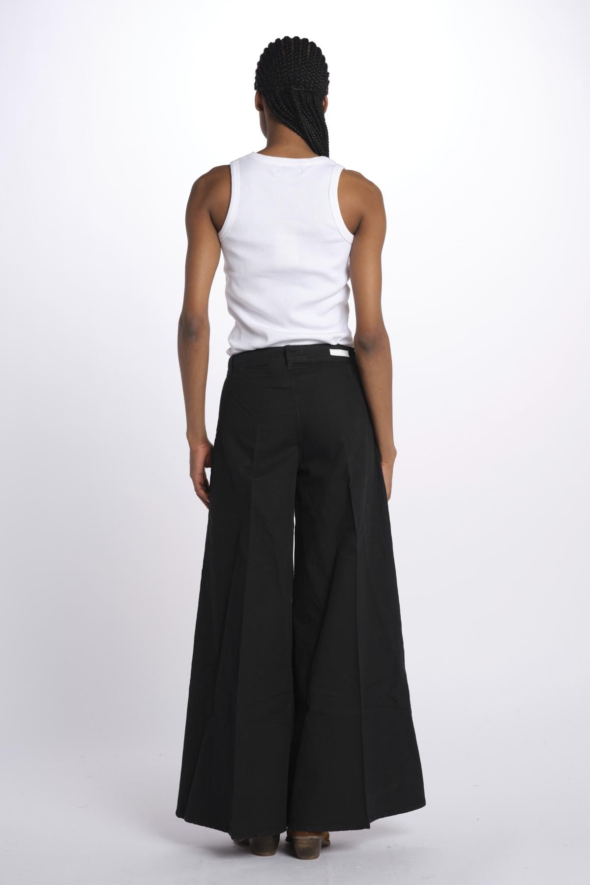 Pantalone GRACE taschina misto lino zampa GRACE TMLS06 099 ps don't forget me