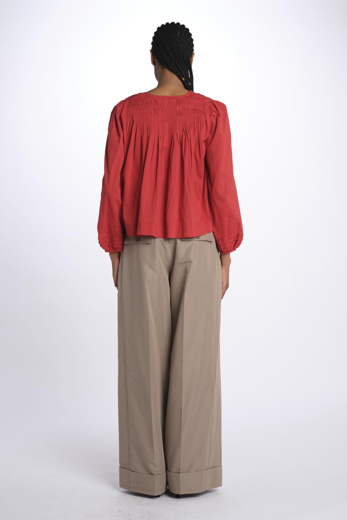 Camicia MYRA voille pieghe 150 PAPRIKA sea ny