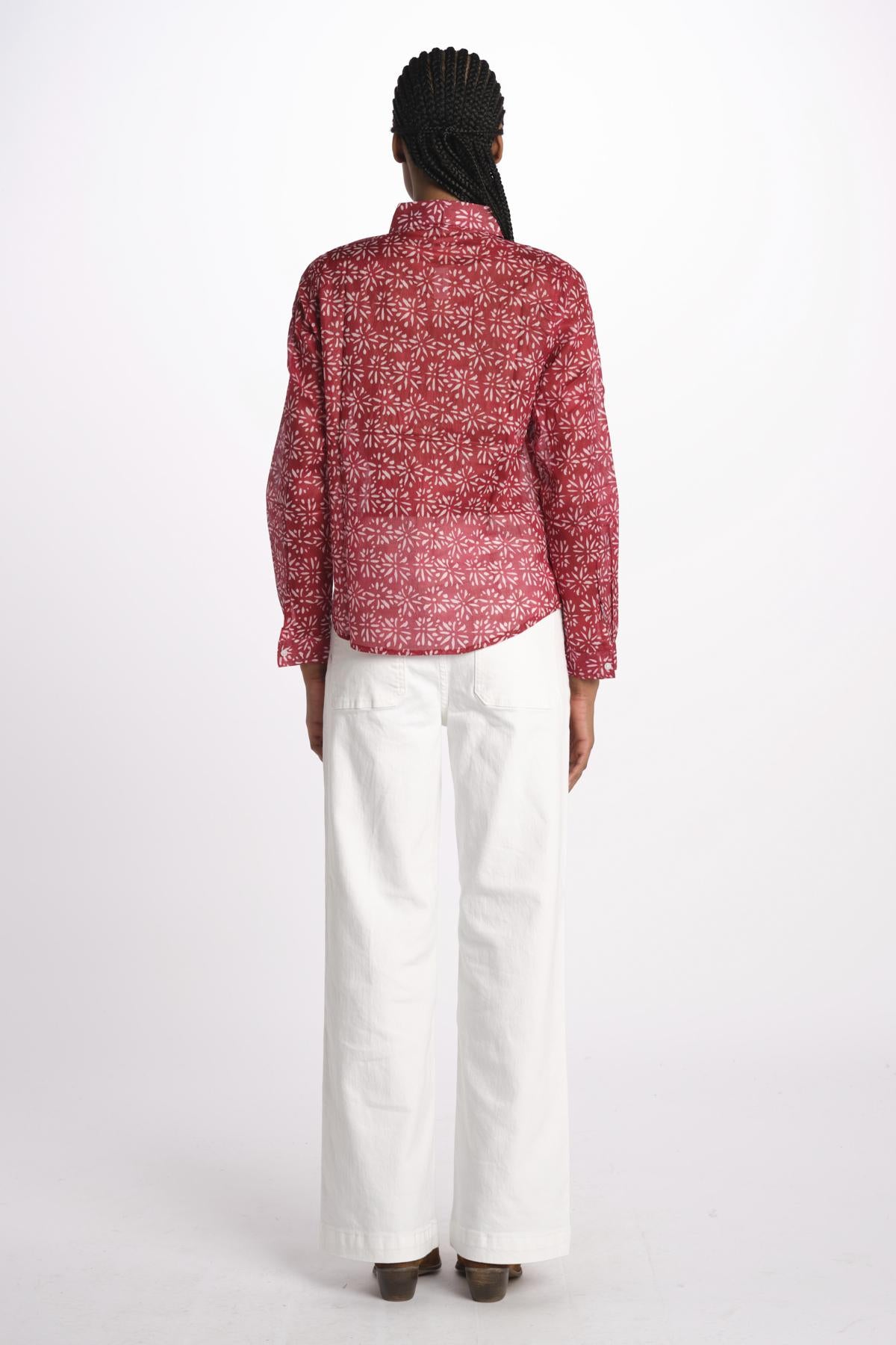 Camicia FLEUR SX7522 526S terre rouge