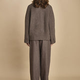 giaccone in lana cotta. MAN1509 GRI2224W soeur