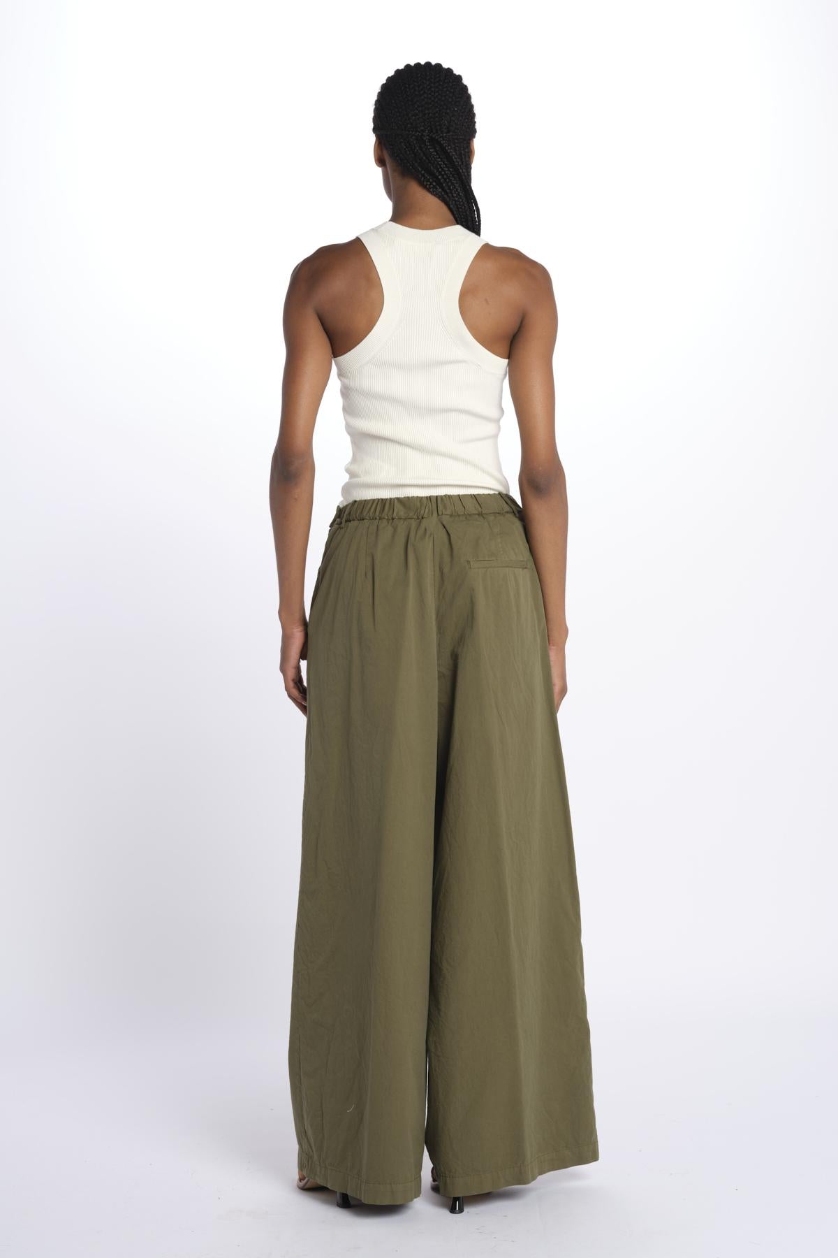 Pantalone pinces con elastico 7204 21618 750 pomandère