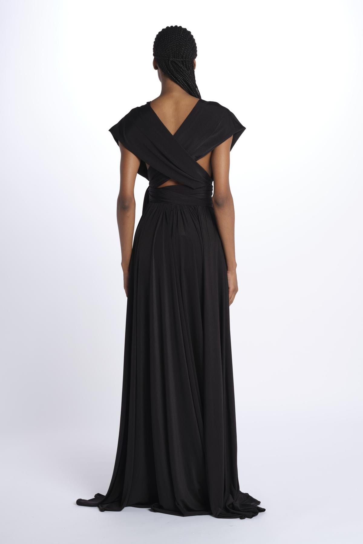 ALLUIM DRESS abito lungo ALLIUM BLACK nash