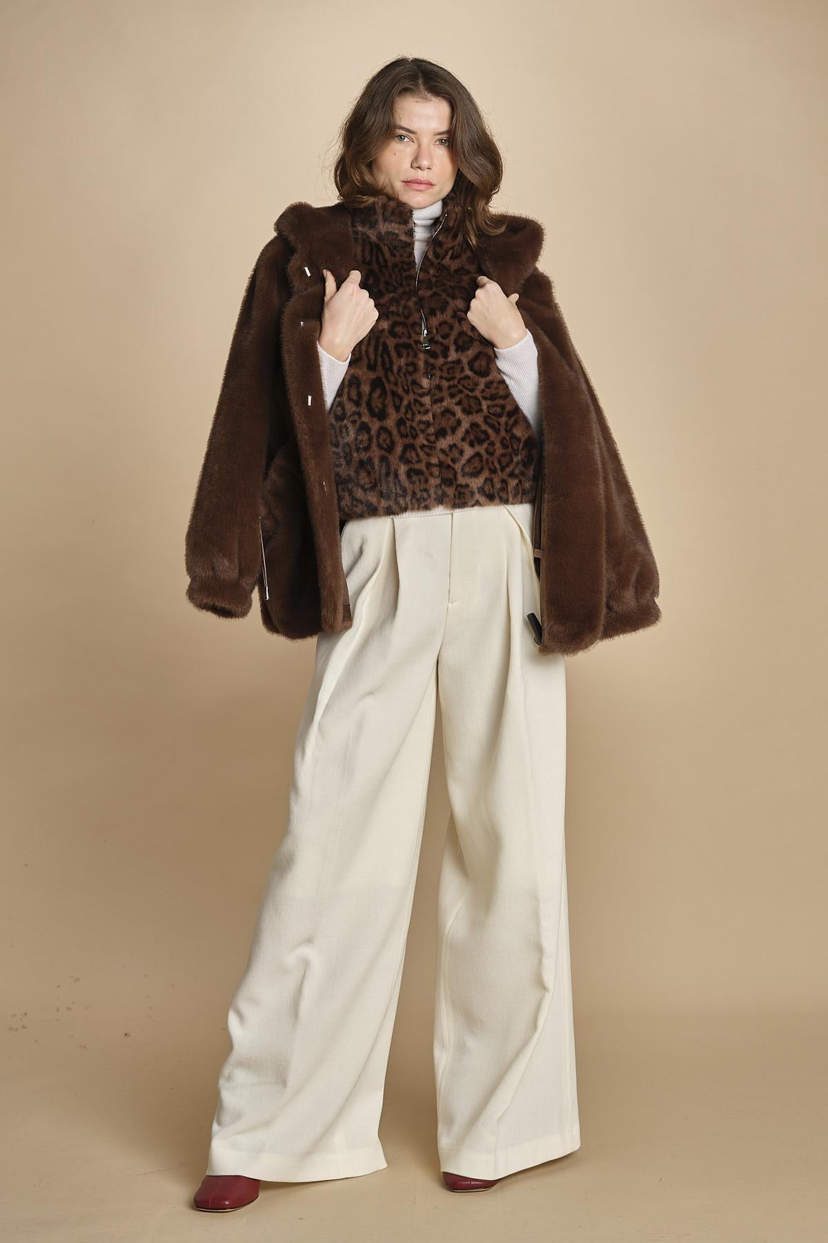 gilet in ecofur. GABI LEO giovanni paris