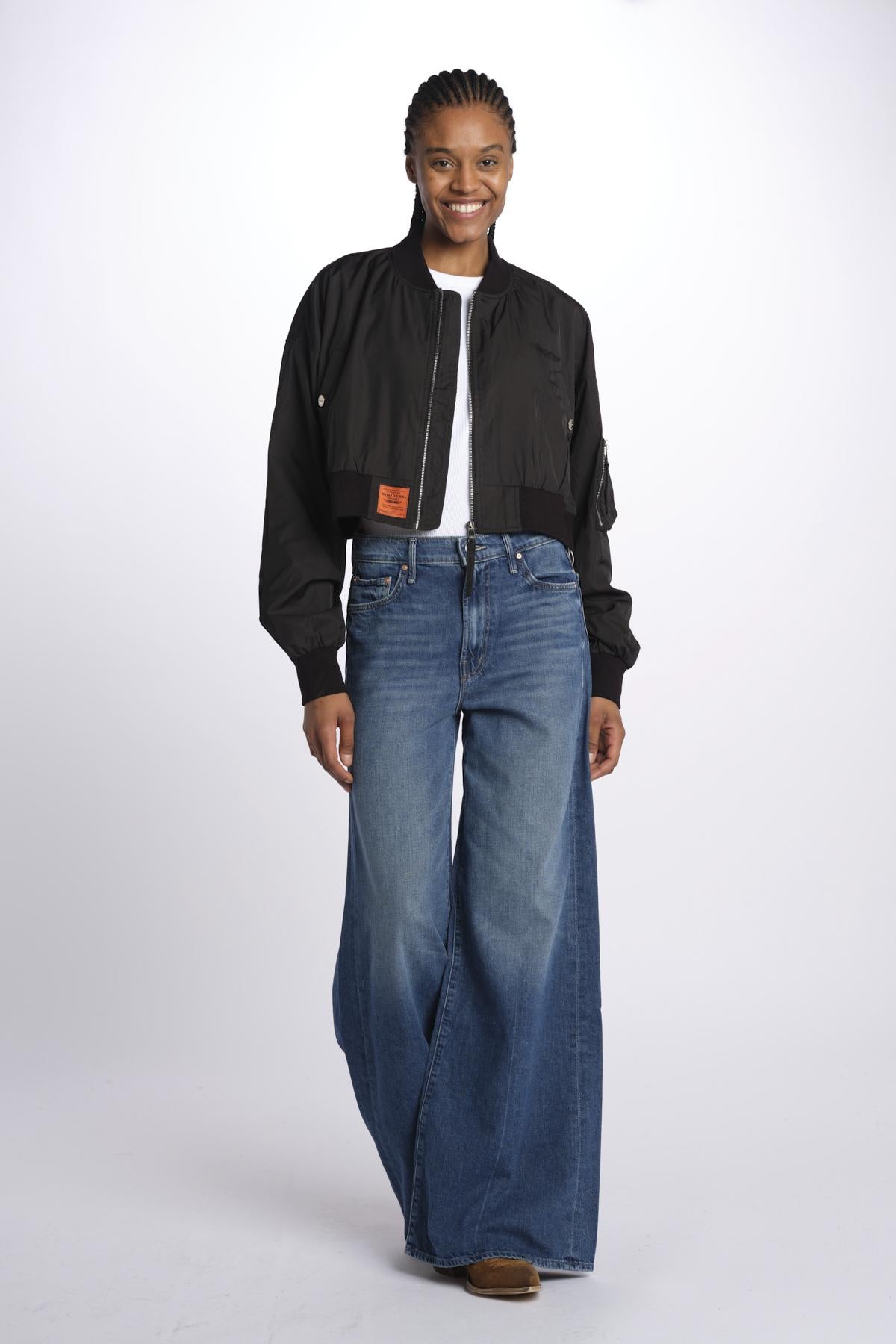 MA202 bomber corto donna EVMA202 BLACK bombers original