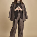 pantalone con due pinces occhio di perenice. PAN0261 MAR1025W soeur