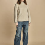 felpa double con cappuccio. PUL0123 BLA0225W soeur